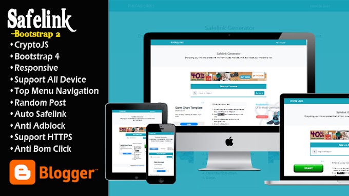 Safelink Bootstrap 2 Blogger Template